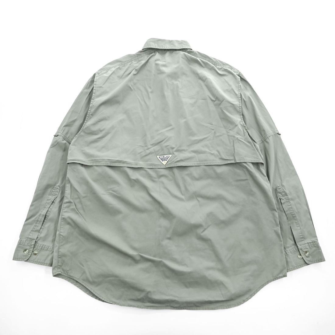 Columbia PFG 90年代 長袖 フィッシングシャツ XL カーキ グリーン メッシュ マルチポケット FM7120