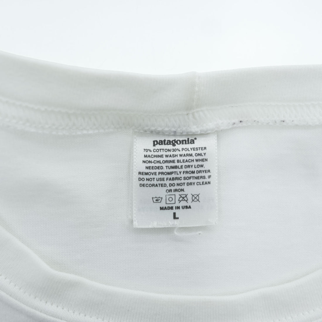 Patagonia 90年代 USA製 ヴィンテージ Tシャツ L ホワイト 24204