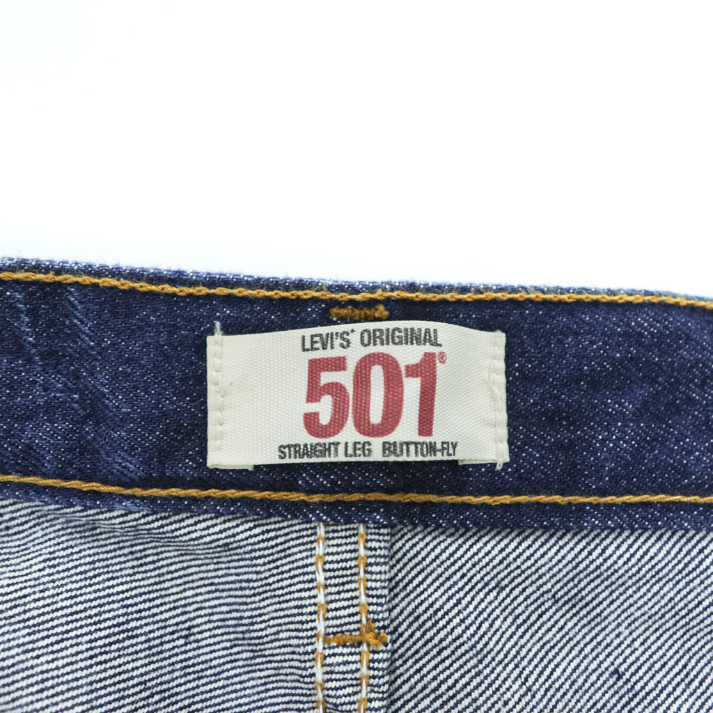 Levi's 501 リジッド デニムパンツ ジーンズ W36 L32 インディゴ 濃紺 ボタンフライ USAモデル 005010000