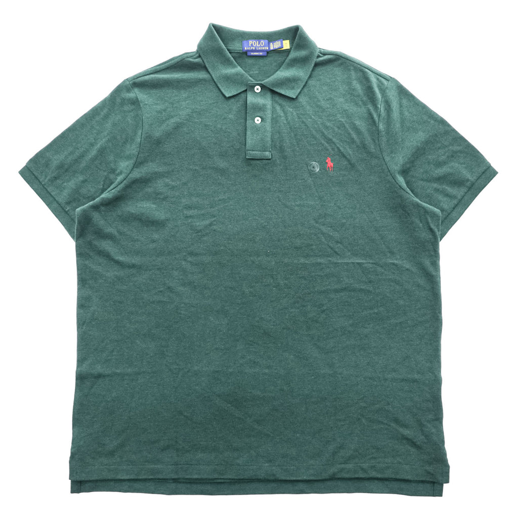 POLO RALPH LAUREN クラシックフィット ポロシャツ XL グリーン コットン100% ポニー刺繍