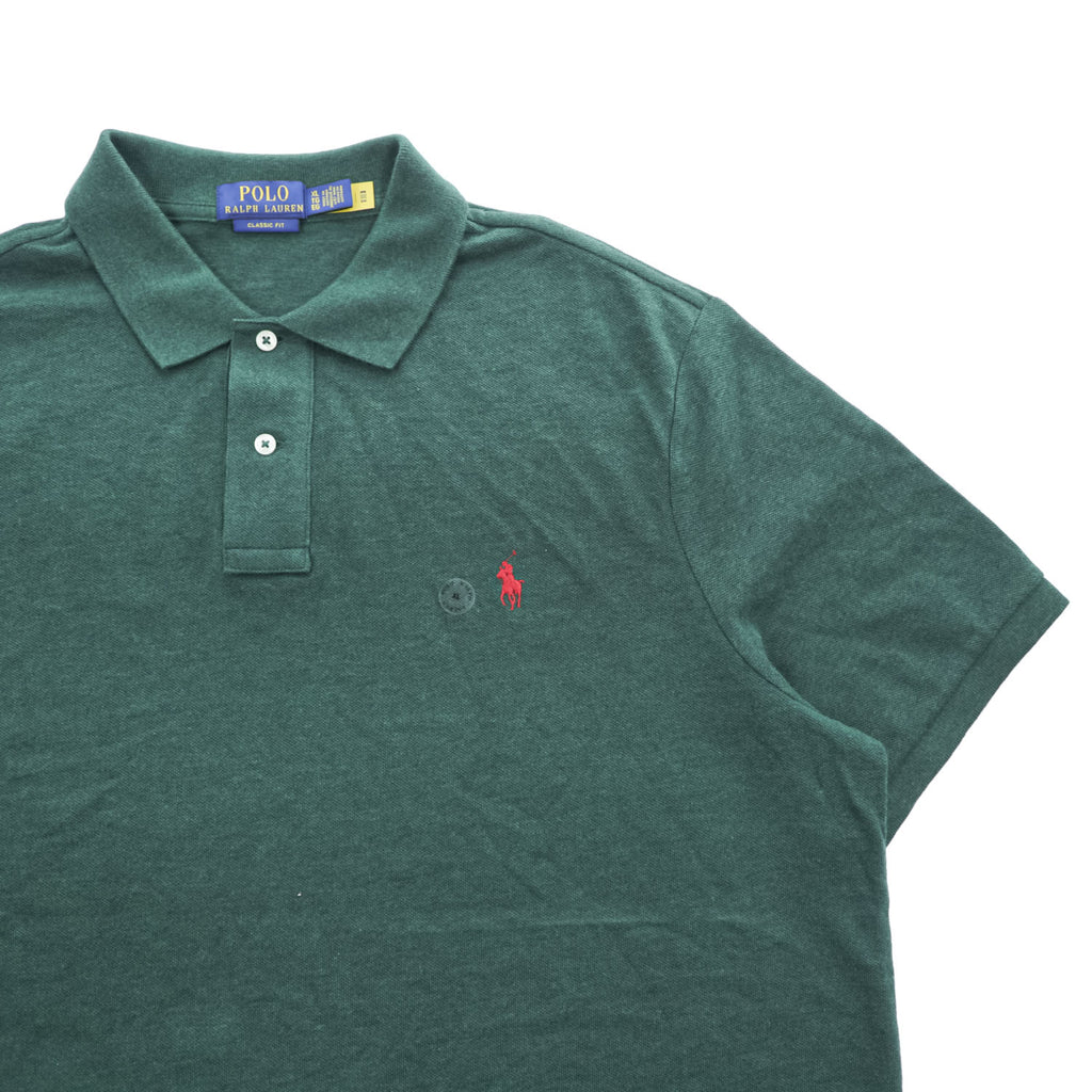 POLO RALPH LAUREN クラシックフィット ポロシャツ XL グリーン コットン100% ポニー刺繍