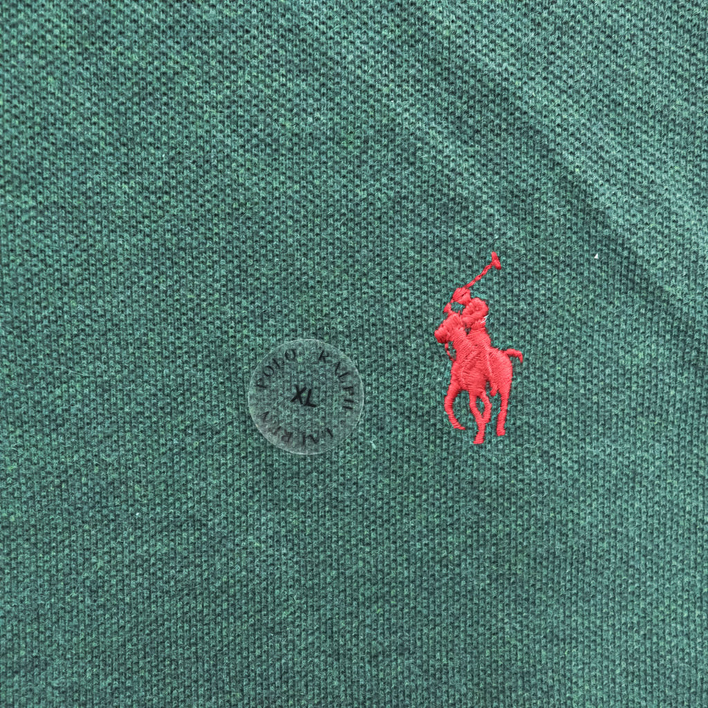 POLO RALPH LAUREN クラシックフィット ポロシャツ XL グリーン コットン100% ポニー刺繍