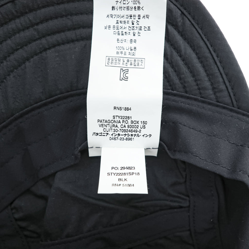 Patagonia エアディニ キャップ Airdini Cap ブラック 22281 未使用品