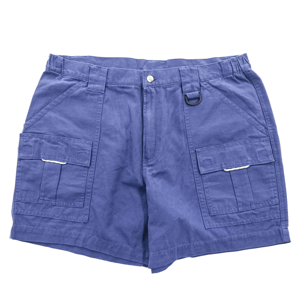 Columbia PFG ダック地 カーゴショーツ ショートパンツ L ブルー キャンバス フィッシング XM0118