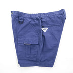 Columbia PFG ダック地 カーゴショーツ ショートパンツ L ブルー キャンバス フィッシング XM0118