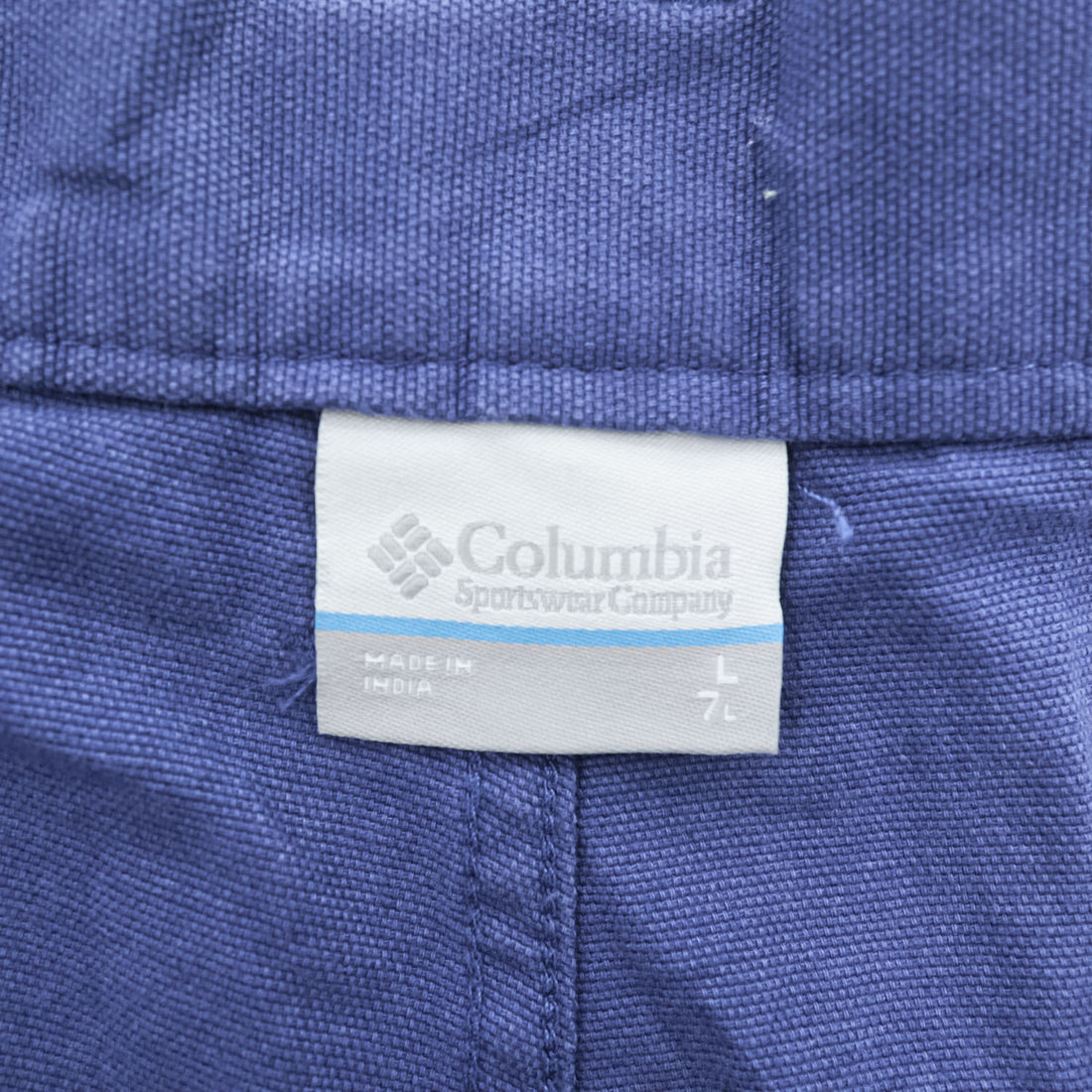 Columbia PFG ダック地 カーゴショーツ ショートパンツ L ブルー キャンバス フィッシング XM0118
