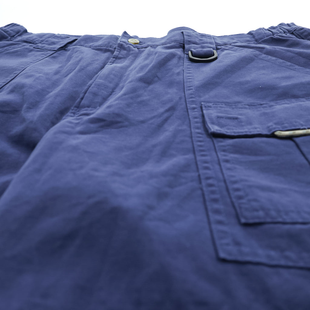 Columbia PFG ダック地 カーゴショーツ ショートパンツ L ブルー キャンバス フィッシング XM0118