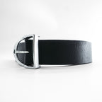 Polo Ralph Lauren ブラック レザーベルト シルバー メタル バックル 405913737001