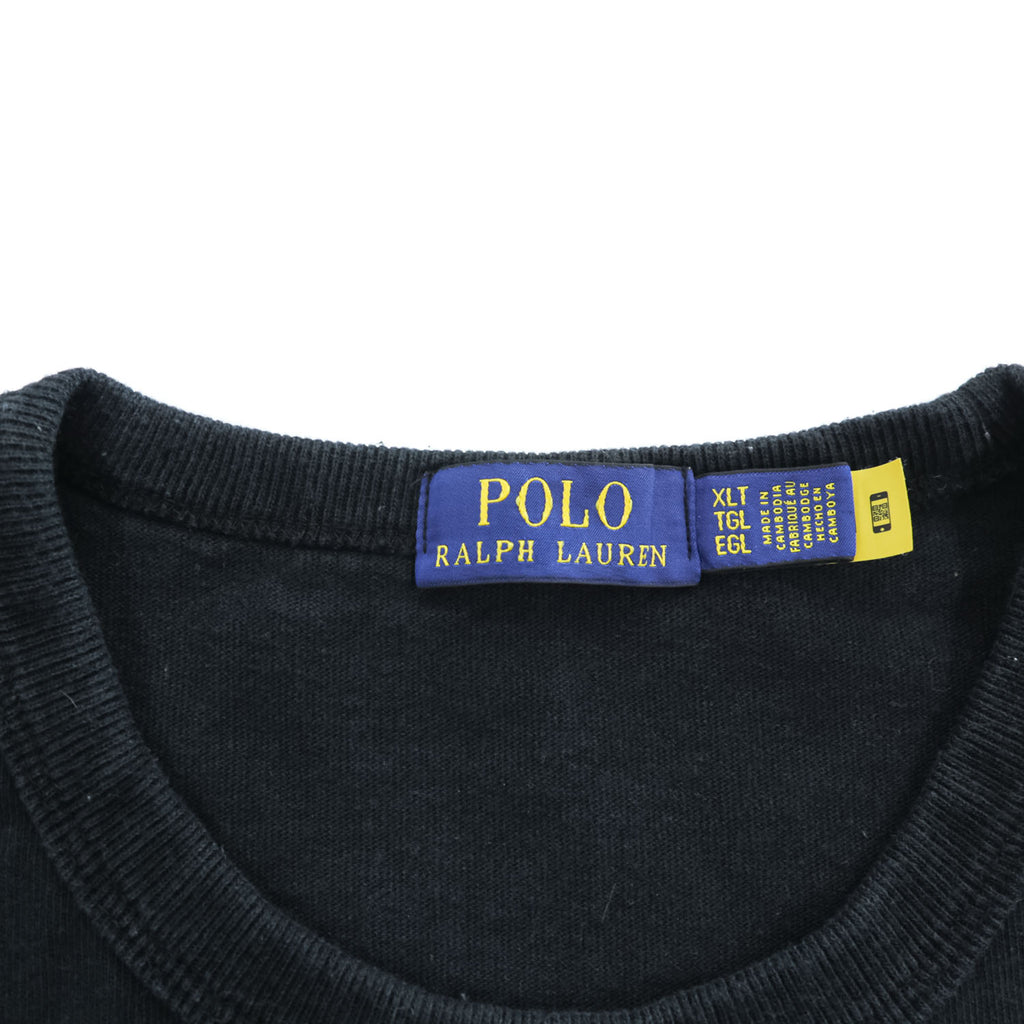 Polo Ralph Lauren ビッグポニー カラープリント Tシャツ XL ブラック ビッグサイズ シングルステッチ ヘビーウェイト