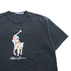 Polo Ralph Lauren ビッグポニー カラープリント Tシャツ XL ブラック ビッグサイズ シングルステッチ ヘビーウェイト