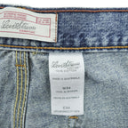 Levi's デニムカーゴショーツ ショートパンツ ハーフパンツ W34 ケミカルウォッシュ ブルー SIGNATURE バギー 478