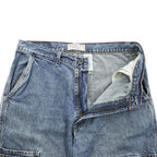 Levi's デニムカーゴショーツ ショートパンツ ハーフパンツ W34 ケミカルウォッシュ ブルー SIGNATURE バギー 478