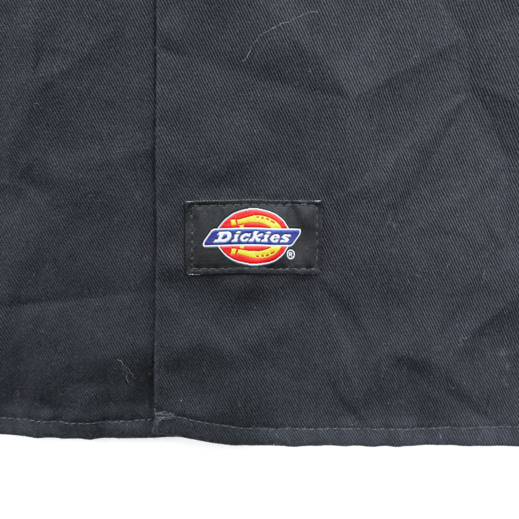 Dickies 半袖 ワークシャツ L ブラック グレー ボックスシルエット ダブルポケット WS508BKCH