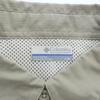 Columbia PFG 半袖 フィッシングシャツ L ベージュ メッシュ OMNI-SHADE ボタンダウンTamiami II FM7266