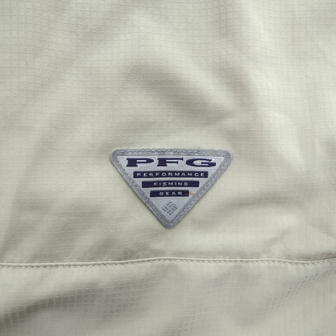 Columbia PFG 半袖 フィッシングシャツ L ベージュ メッシュ OMNI-SHADE ボタンダウンTamiami II FM7266