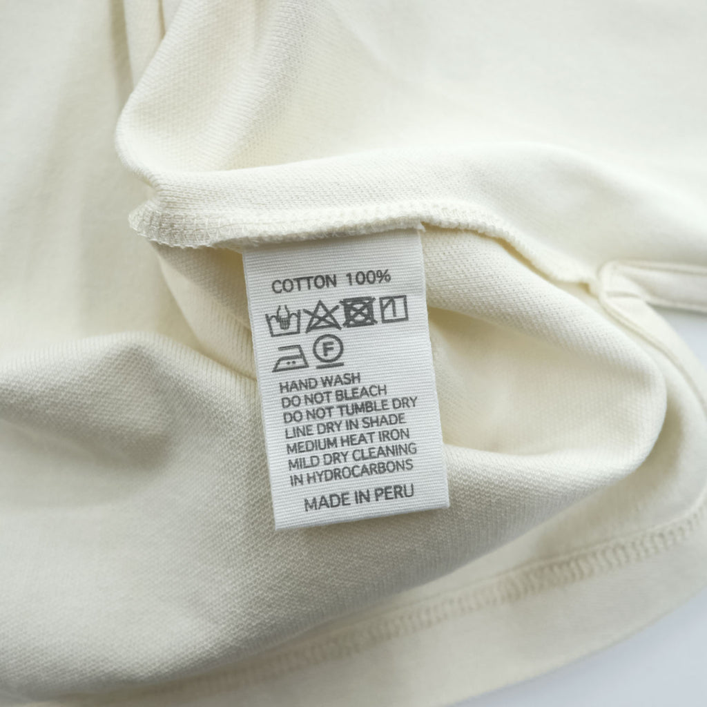 håndværk ( handvaerk ) クルーネック 鹿の子 Tシャツ M ホワイト Bshop取扱い