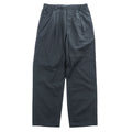 MORRIS & SONS 2タック イージーパンツ シアサッカー スラックス L ブラック ワイド プリーツ MS-WS01PT