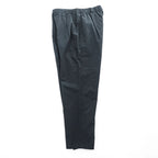 MORRIS & SONS 2タック イージーパンツ シアサッカー スラックス L ブラック ワイド プリーツ MS-WS01PT