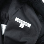 MORRIS & SONS 2タック イージーパンツ シアサッカー スラックス L ブラック ワイド プリーツ MS-WS01PT