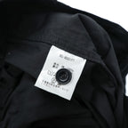 MORRIS & SONS 2タック イージーパンツ シアサッカー スラックス L ブラック ワイド プリーツ MS-WS01PT