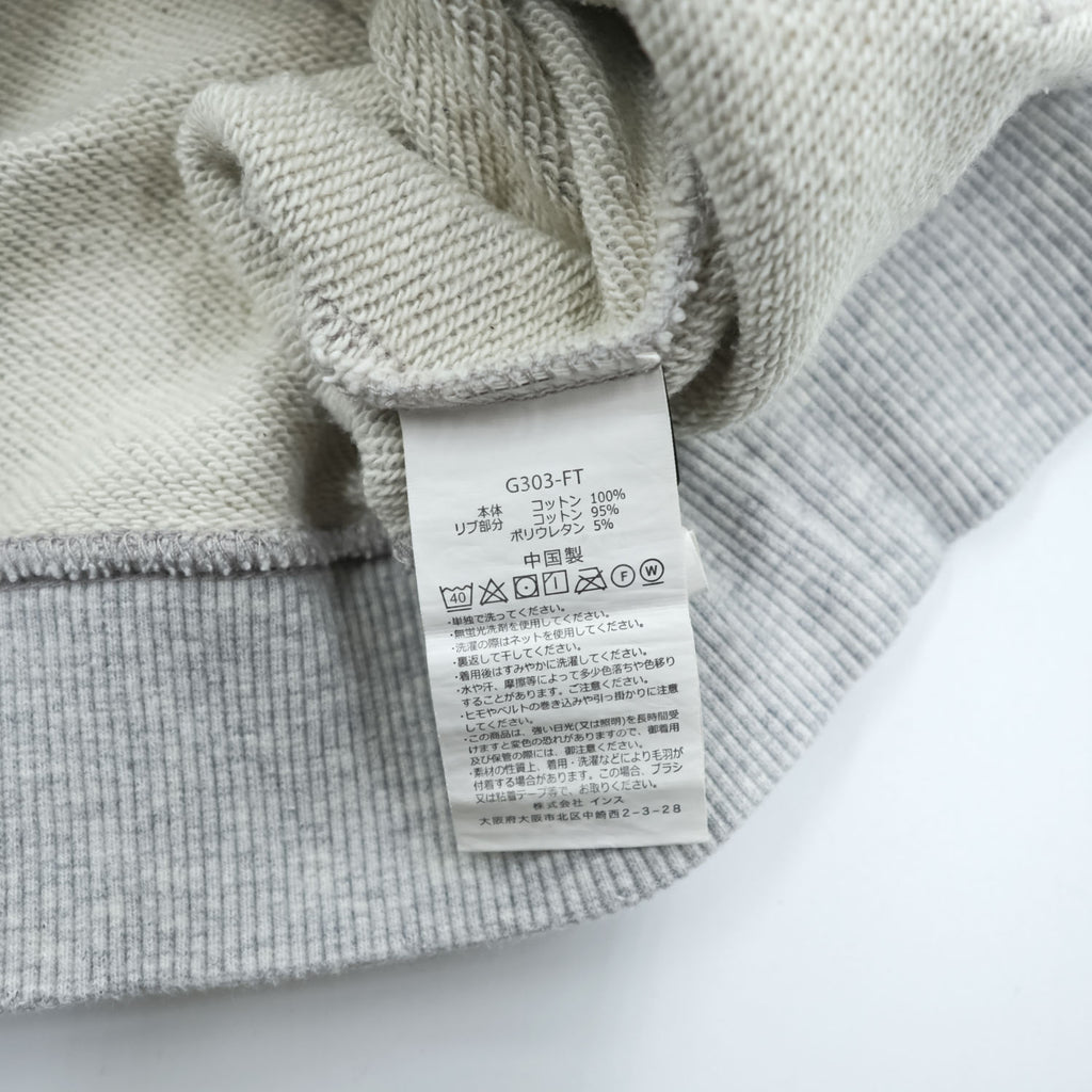 GRAMICCI プルオーバー パーカー M グレー ロゴ 刺繍 カンガルーポケット G303-FT
