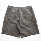 BIG SMITH ダック地 ペインターショーツ ショートパンツ ハーフパンツ L グレー キャンバス