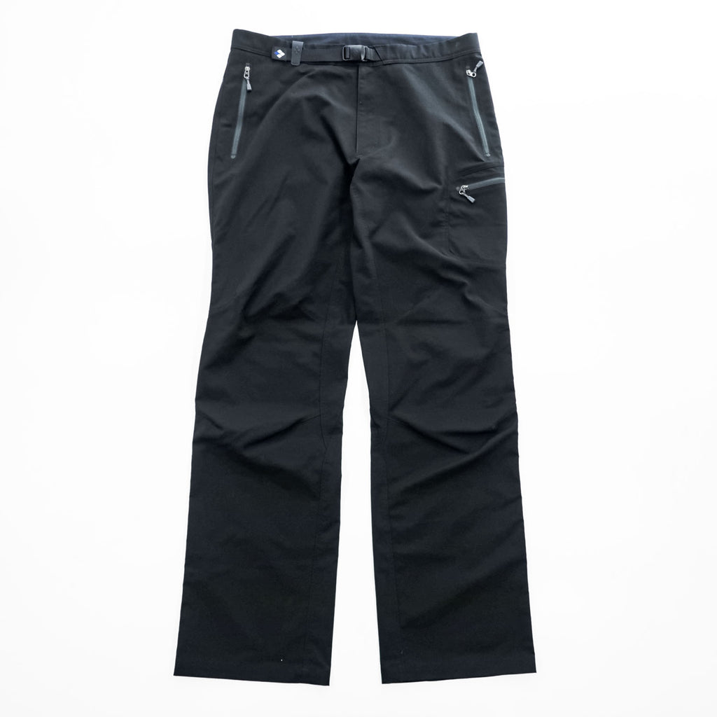 mont-bell Men's Stretch Trekking Pants Black Size L 1105461 Integrated Belt