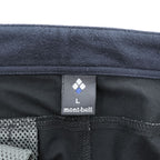 mont-bell Men's Stretch Trekking Pants Black Size L 1105461 Integrated Belt