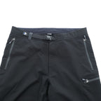 mont-bell Men's Stretch Trekking Pants Black Size L 1105461 Integrated Belt