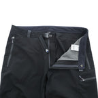 mont-bell Men's Stretch Trekking Pants Black Size L 1105461 Integrated Belt