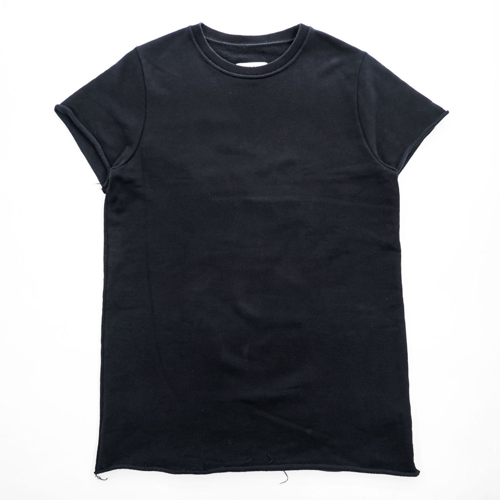 MM6 Maison Margiela Short Sleeve Sweatshirt Dress Black Size M S52CT0233