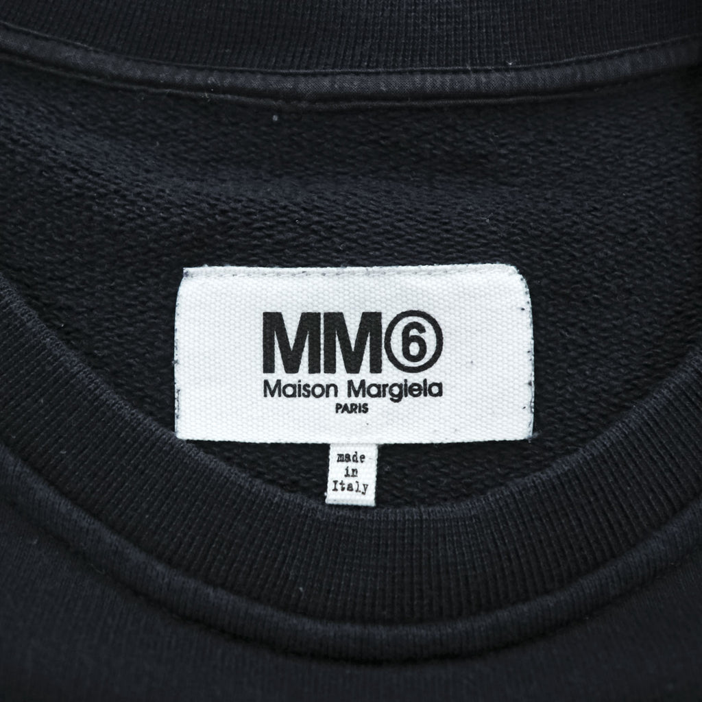 MM6 Maison Margiela Short Sleeve Sweatshirt Dress Black Size M S52CT0233