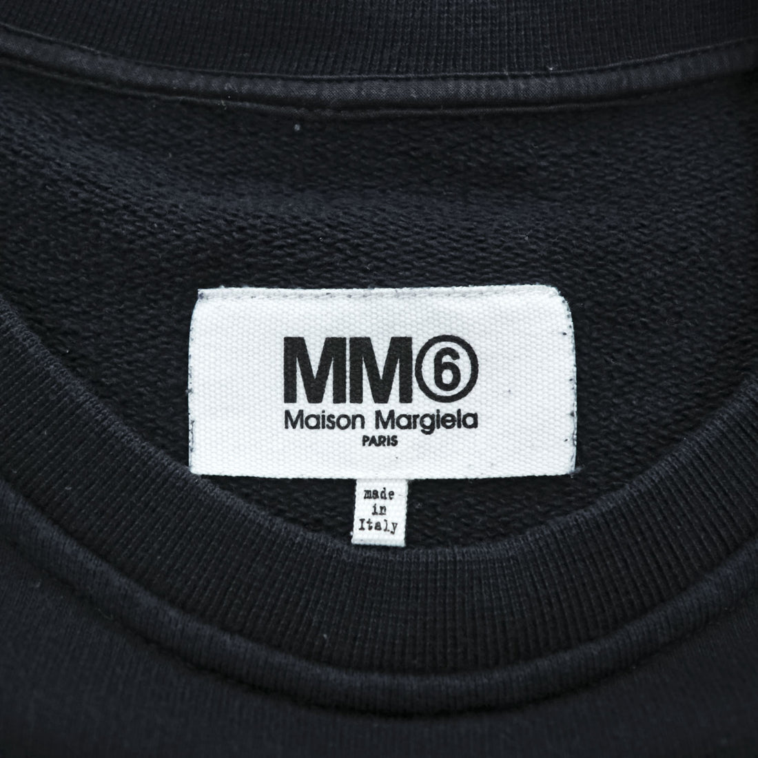 MM6 Maison Margiela Short Sleeve Sweatshirt Dress Black Size M S52CT0233