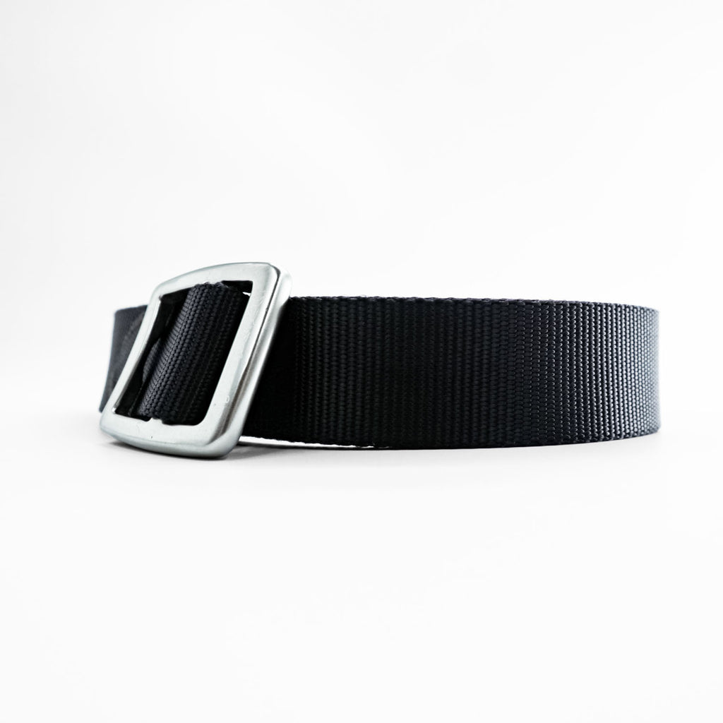 Patagonia Black Nylon Webbing Belt with Metal Buckle