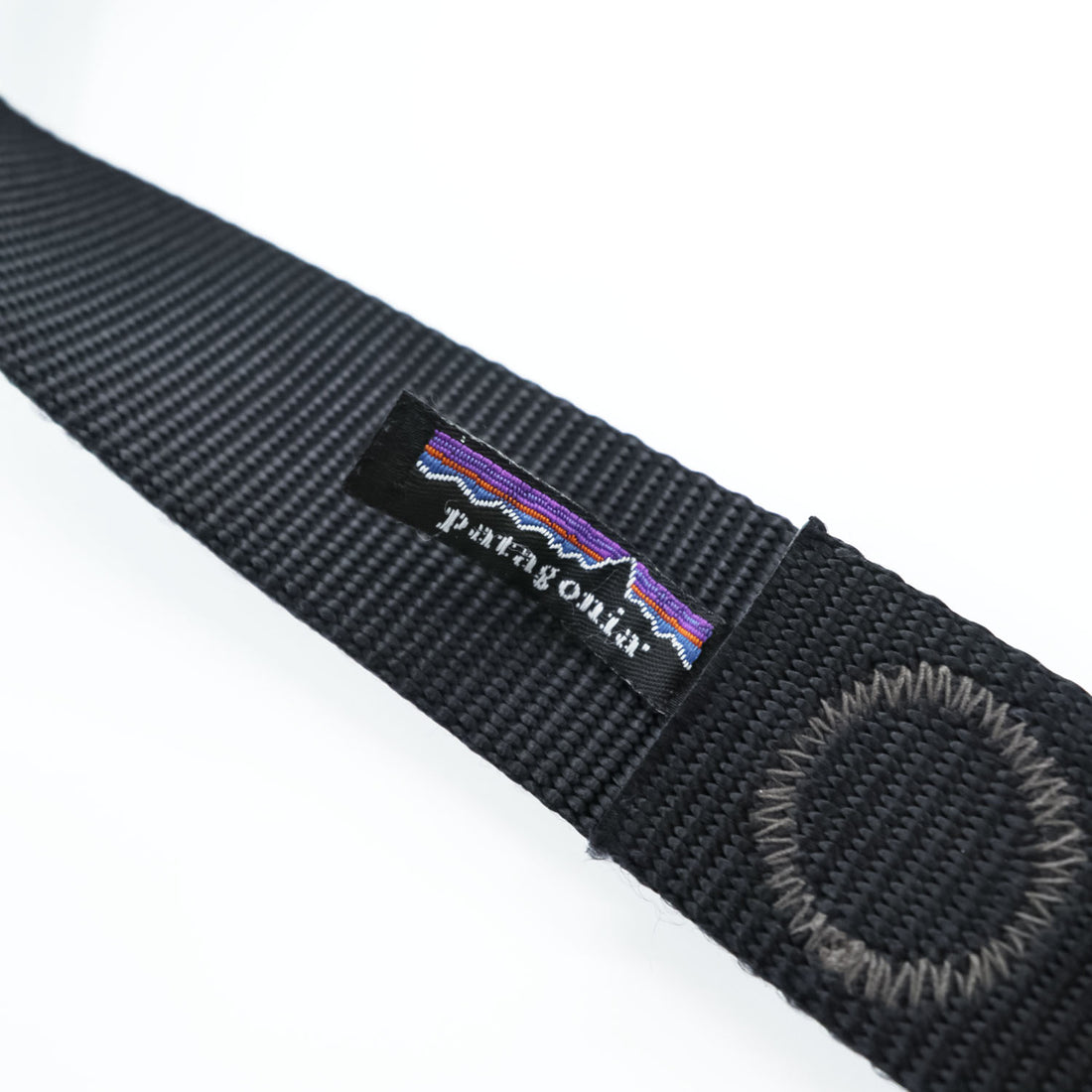 Patagonia Black Nylon Webbing Belt with Metal Buckle