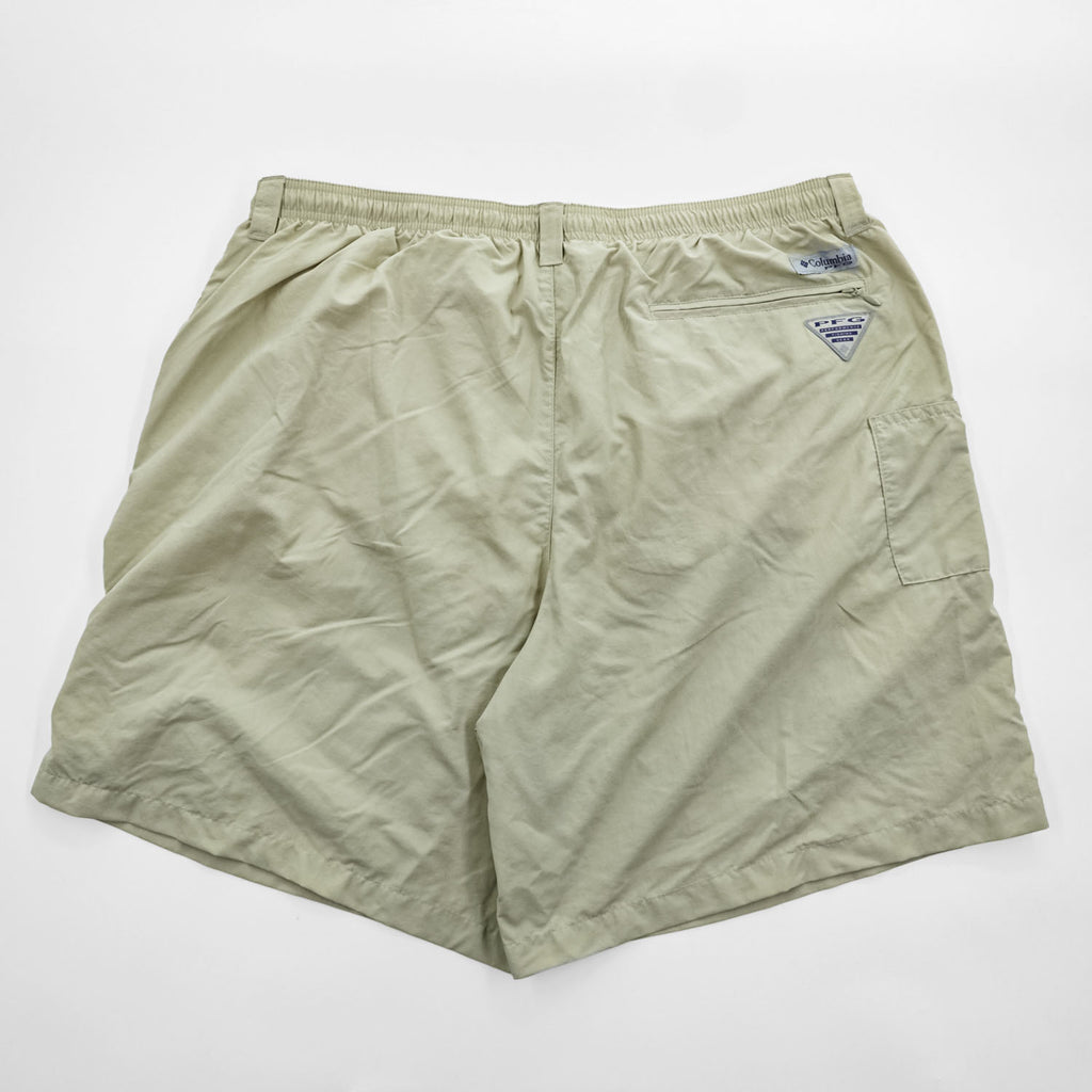 Columbia PFG Backcast III Water Shorts FM4009 Beige XL Nylon Mesh Lined
