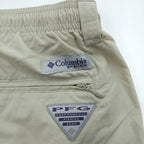 Columbia PFG Backcast III Water Shorts FM4009 Beige XL Nylon Mesh Lined