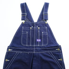 BIG SMITH Cotton Carpenter Bib Overalls W36 L30 Navy Contrast Stitch