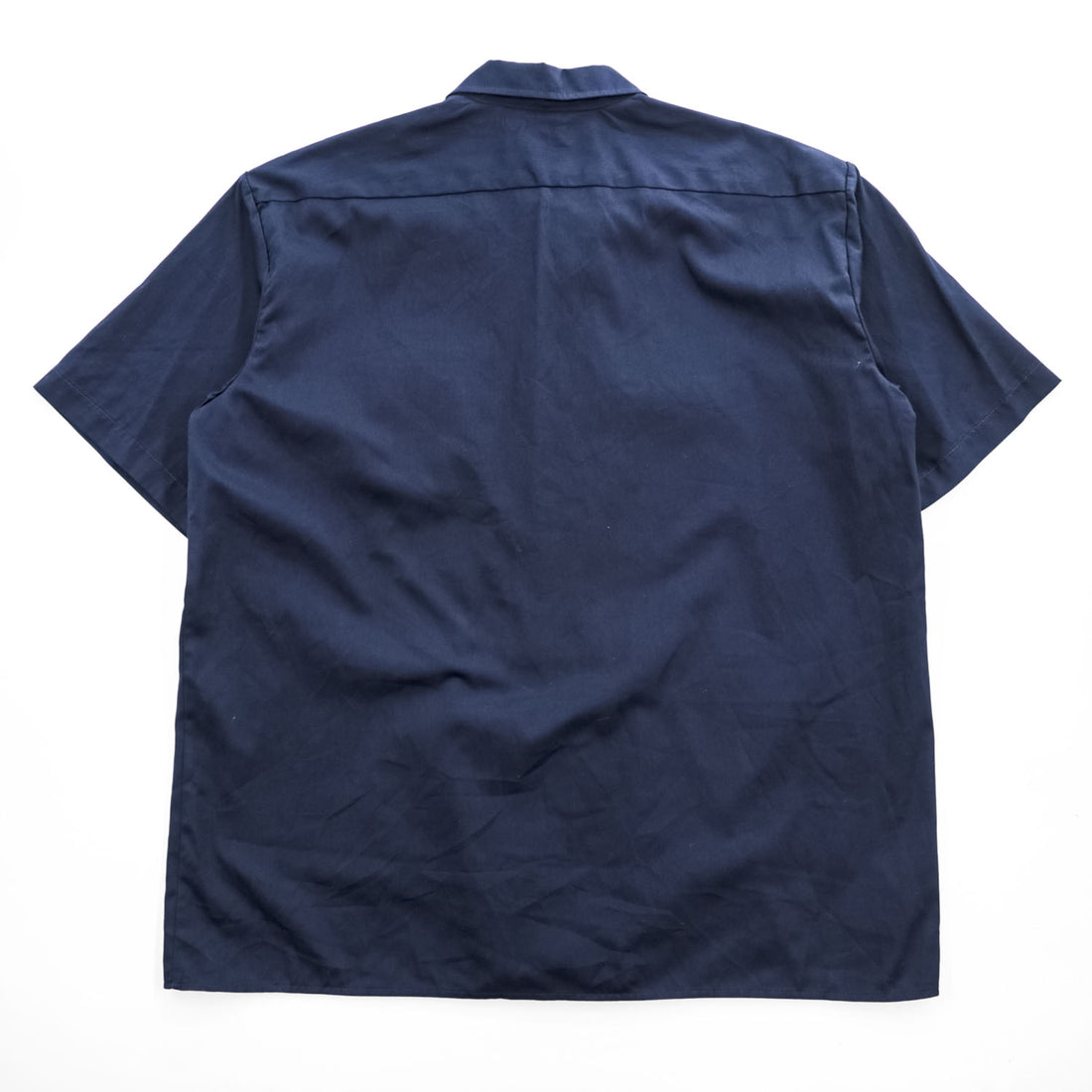 Dickies Men's Short Sleeve Work Shirt Navy XL Two Pocket 2010s