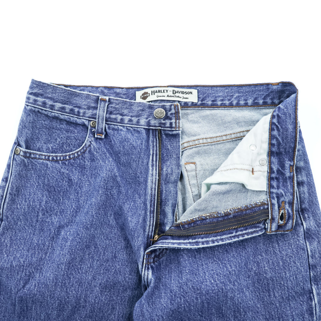 Harley-Davidson Genuine MotorClothes Men's Straight Leg Blue Jeans 32x30 Made in Mexico 99024-07VM