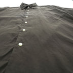 NAUTICA Silk Cotton Short Sleeve Shirt XL Dark Brown Embroidered Logo
