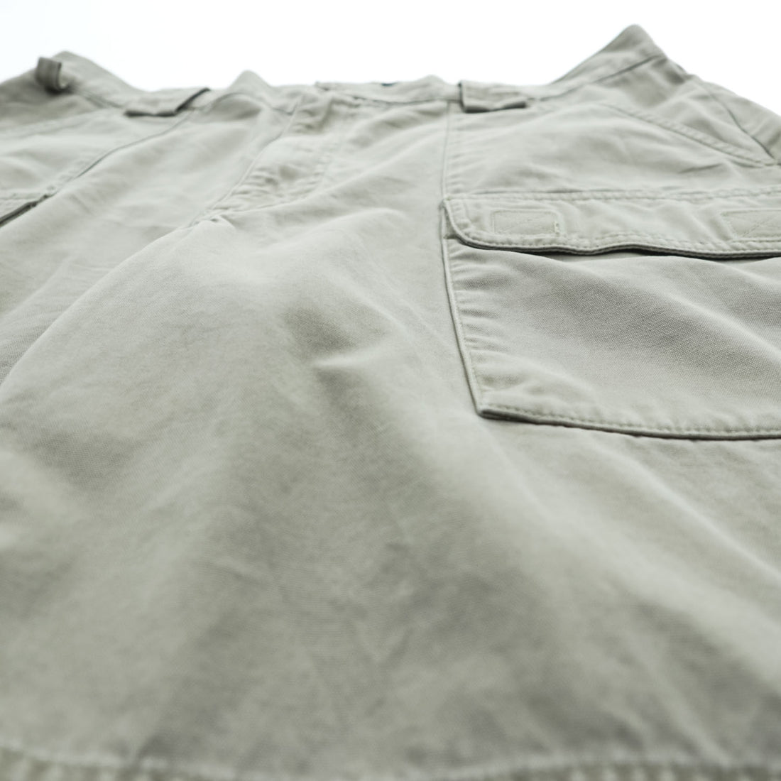 Eddie Bauer Men's Cotton Cargo Shorts Khaki Gray Size 35