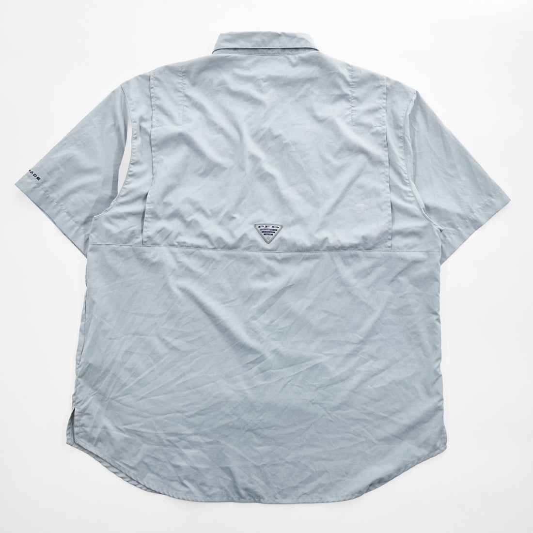 Columbia PFG Tamiami II Men's L Light Gray Short Sleeve Fishing Shirt FM7266 Omni-Shade
