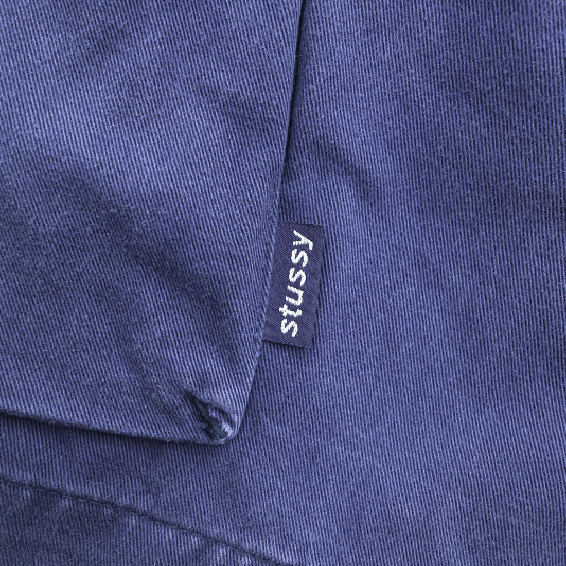 STUSSY 90年代 USA製 カーゴショーツ ショートパンツ ハーフパンツ M ネイビー 紺タグ