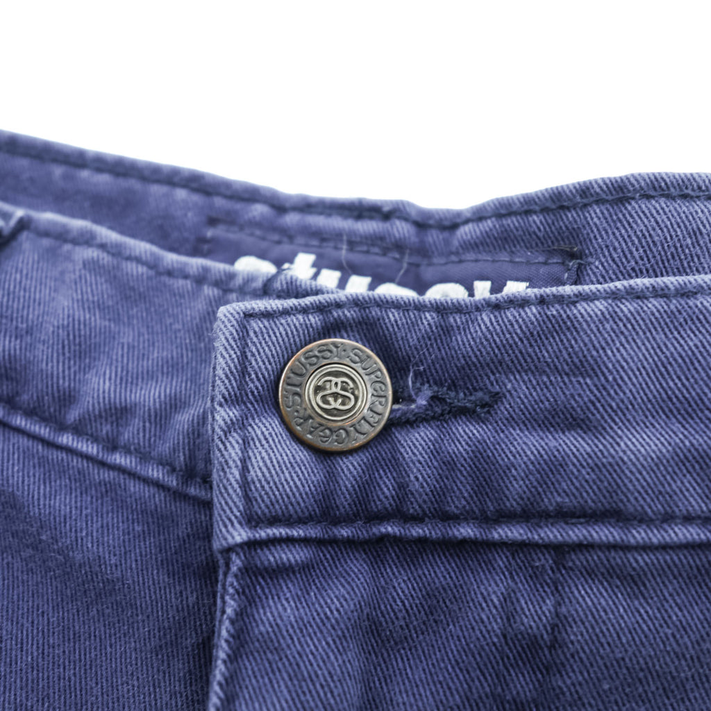 STUSSY 90年代 USA製 カーゴショーツ ショートパンツ ハーフパンツ M ネイビー 紺タグ