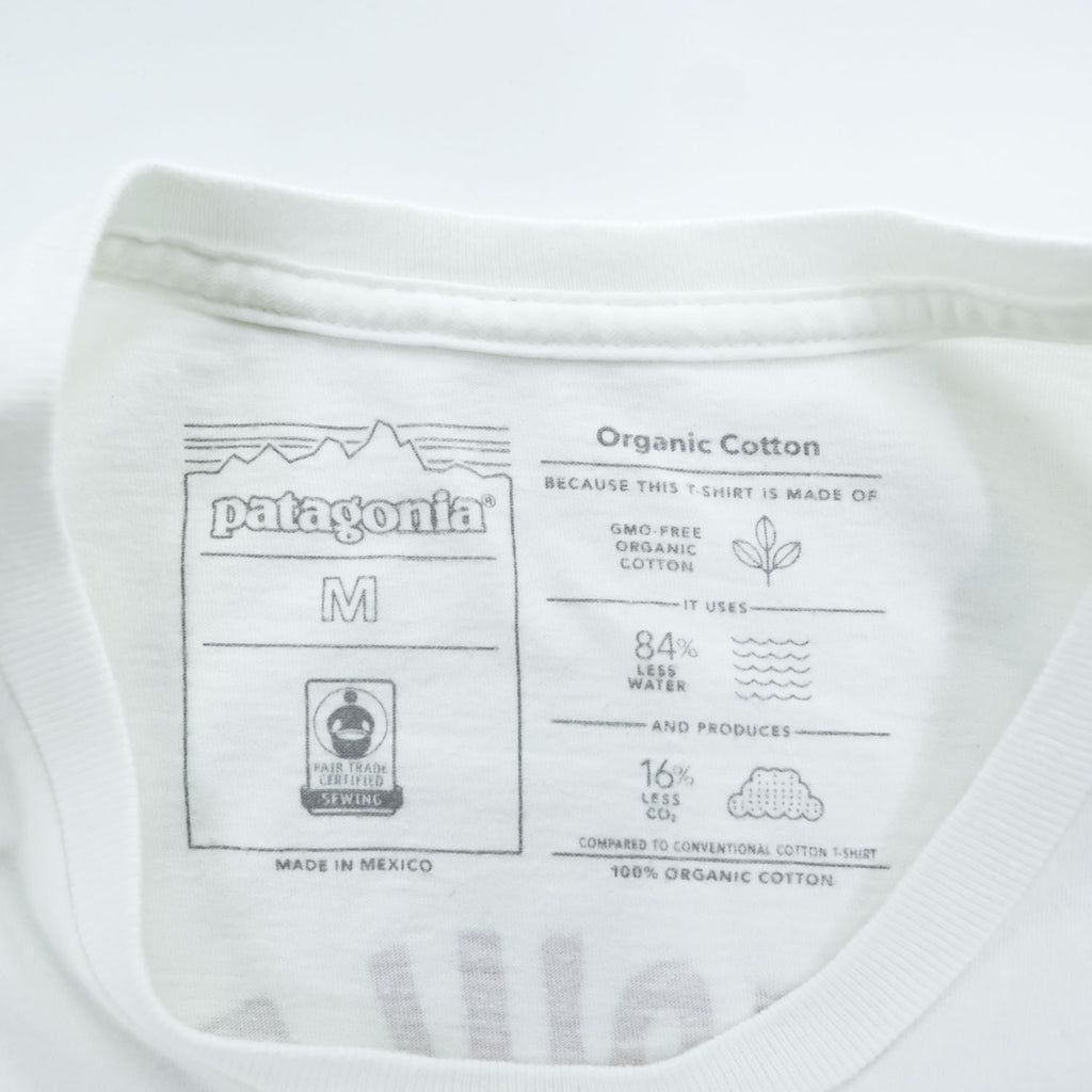 Patagonia Wild Fish Wild Waters Organic Cotton Graphic T-Shirt White Size M