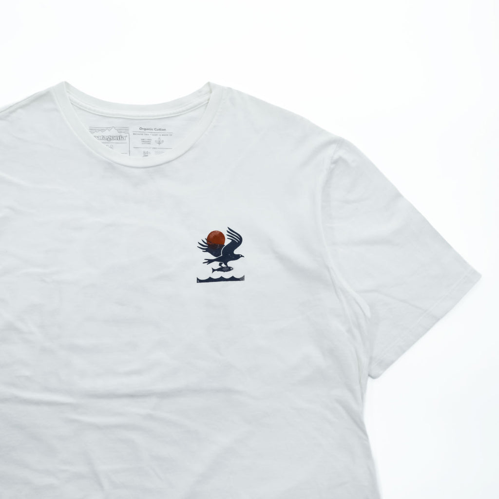 Patagonia Wild Fish Wild Waters Organic Cotton Graphic T-Shirt White Size M