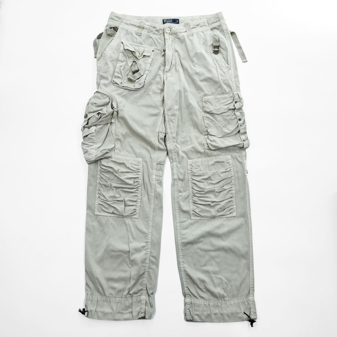 Polo by Ralph Lauren Multi-Pocket Cargo Pants Light Gray 32/32 Cotton