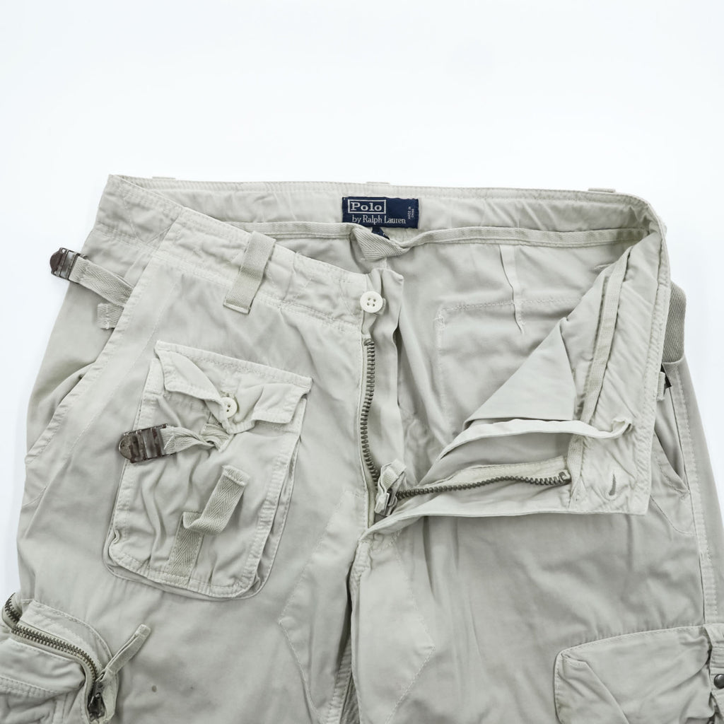 Polo by Ralph Lauren Multi-Pocket Cargo Pants Light Gray 32/32 Cotton