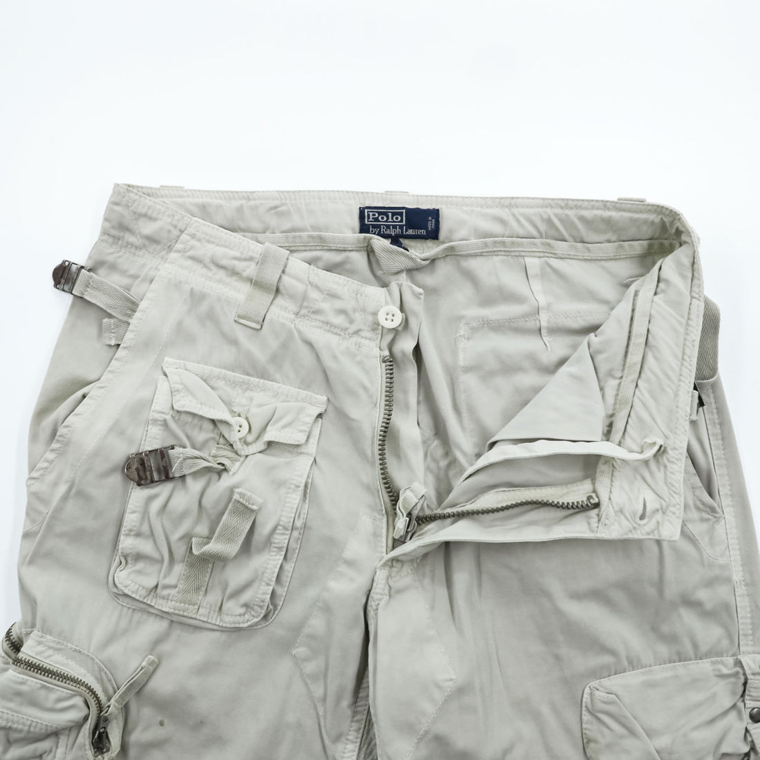 Polo by Ralph Lauren Multi-Pocket Cargo Pants Light Gray 32/32 Cotton